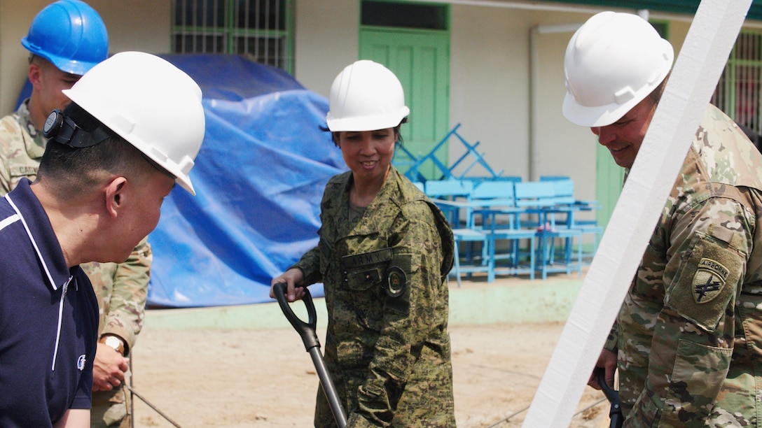 Balikatan 2019: AFP, U.S. Army begin construction project at Pagasa Elementary