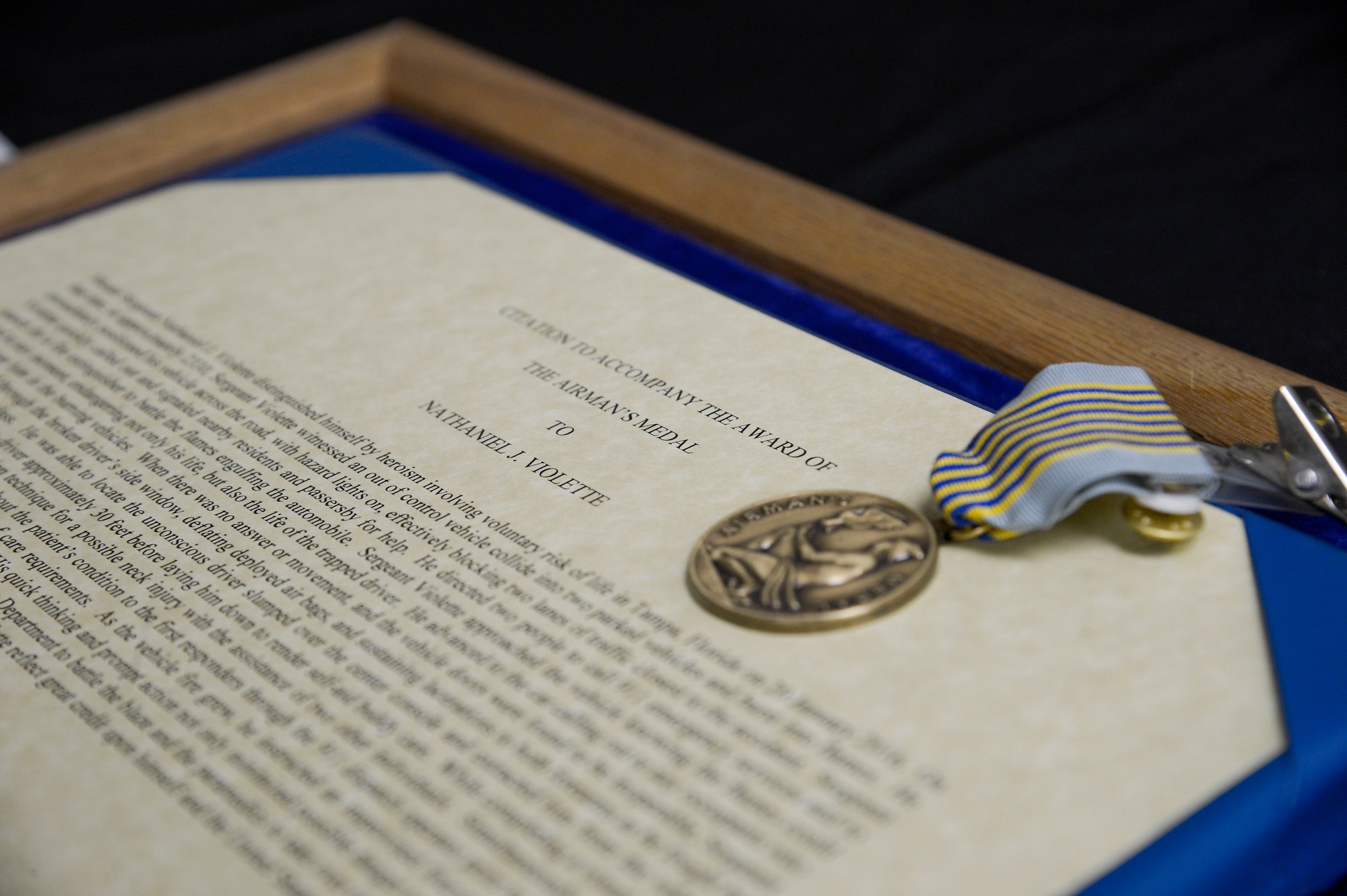 MacDill Airman displays exemplary courage