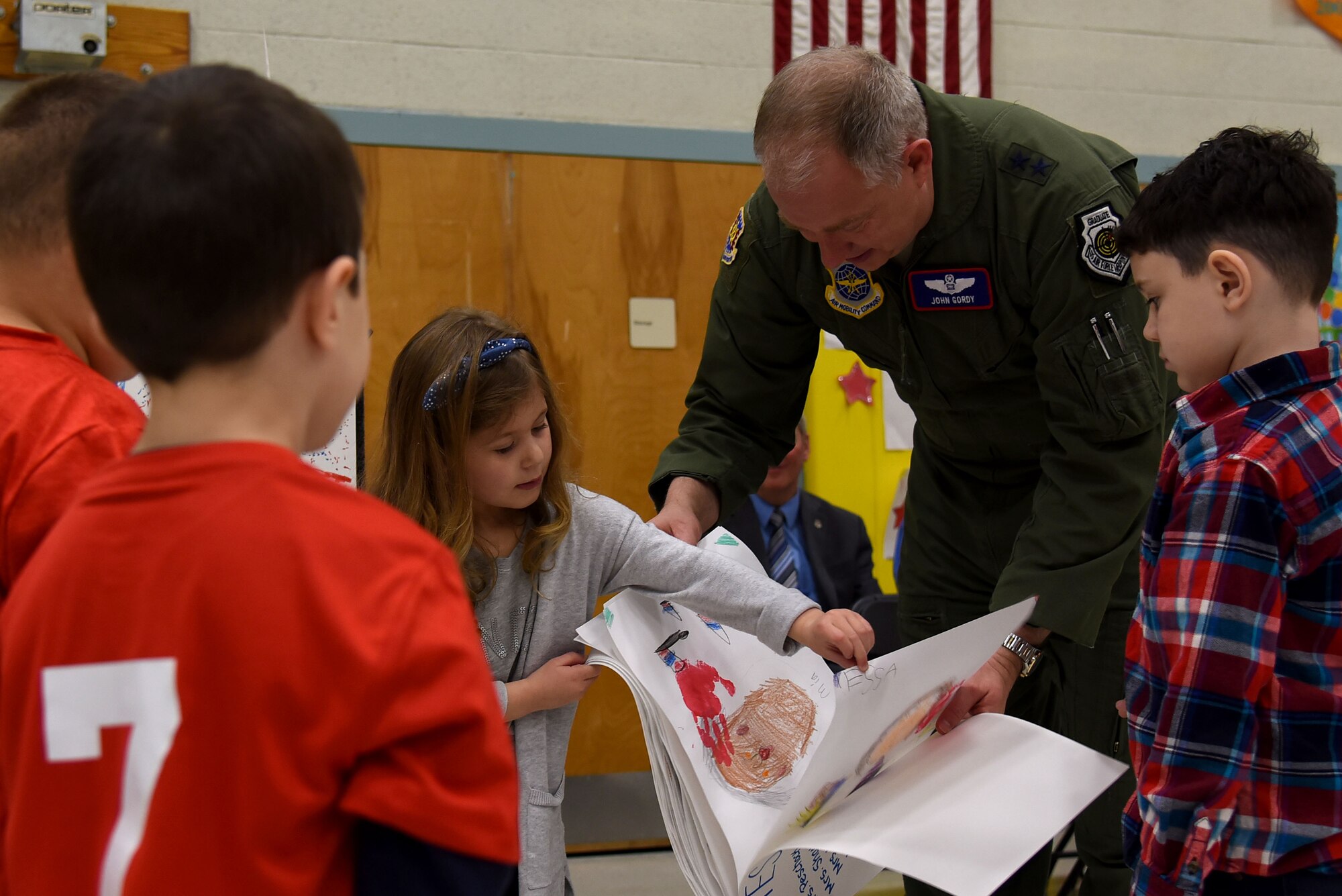 USAF EC commander visits Manchester Township Elementary School