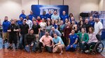 Team Air Force for the 2019 Department of Defense Warrior Games in Tampa, Fla. poses for a photo. The Air Force Wounded Warrior Program selected the team from a field of over 100 wounded warrior athletes. This team will compete against the other services and Special Operations Command, June 21-30, 2019.