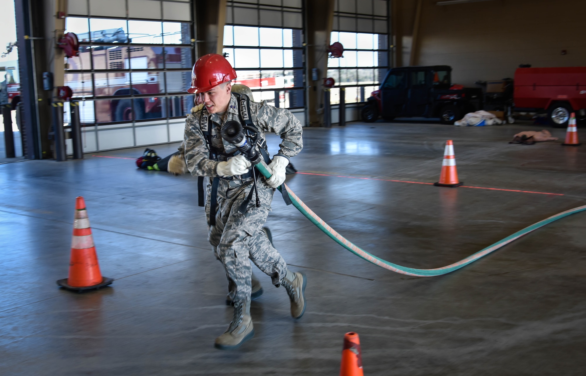 The cadets were exposed to several different career fields within the Air Force during their time on base.