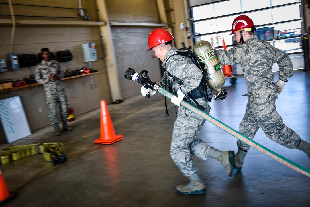The cadets were exposed to several different career fields within the Air Force during their time on base.