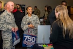 Hundreds of job seekers visited, explored career options with and handed out resumes to Department of Defense employers at the Hiring Heroes Career Fair held in the Sam Houston Community Center at Joint Base San Antonio-Fort Sam Houston March 20.