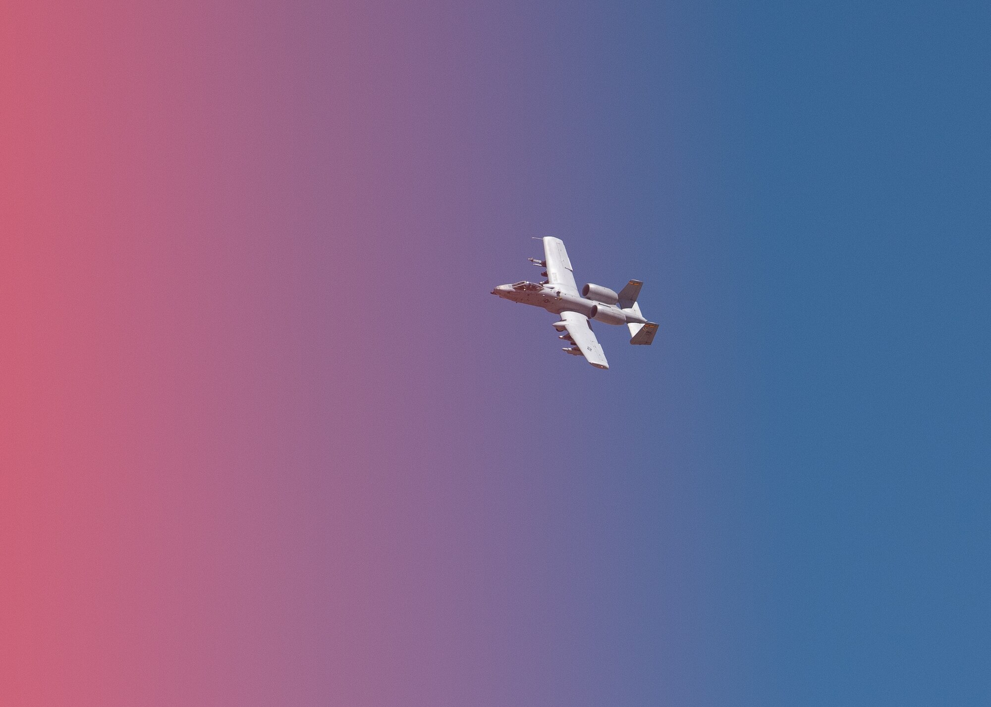 An A-10 Thunderbolt II, assigned to Davis-Monthan Air Force Base, Ariz. practices strafing runs on set targets, March 13, 2019, at Barry M. Goldwater Range near Gila Bend, Ariz.