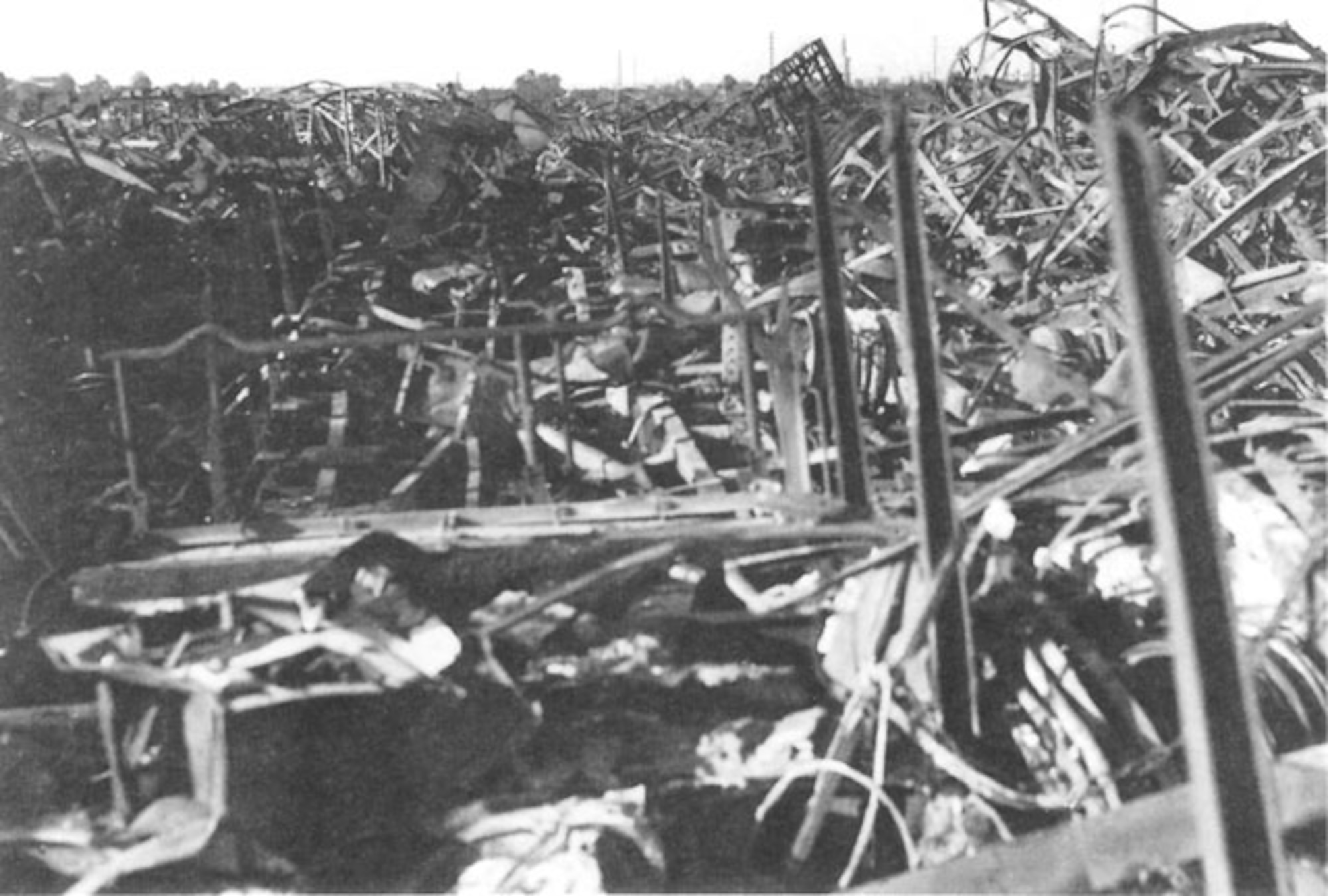 American bombing attack on the railyard at Chalon, France in spring 1944 turned the facilities into a mass of twisted steel and rubble. Allied operations planers, however, discovered that most railyards required several periodic attacks to keep them unusable. (USAAF archival photo)