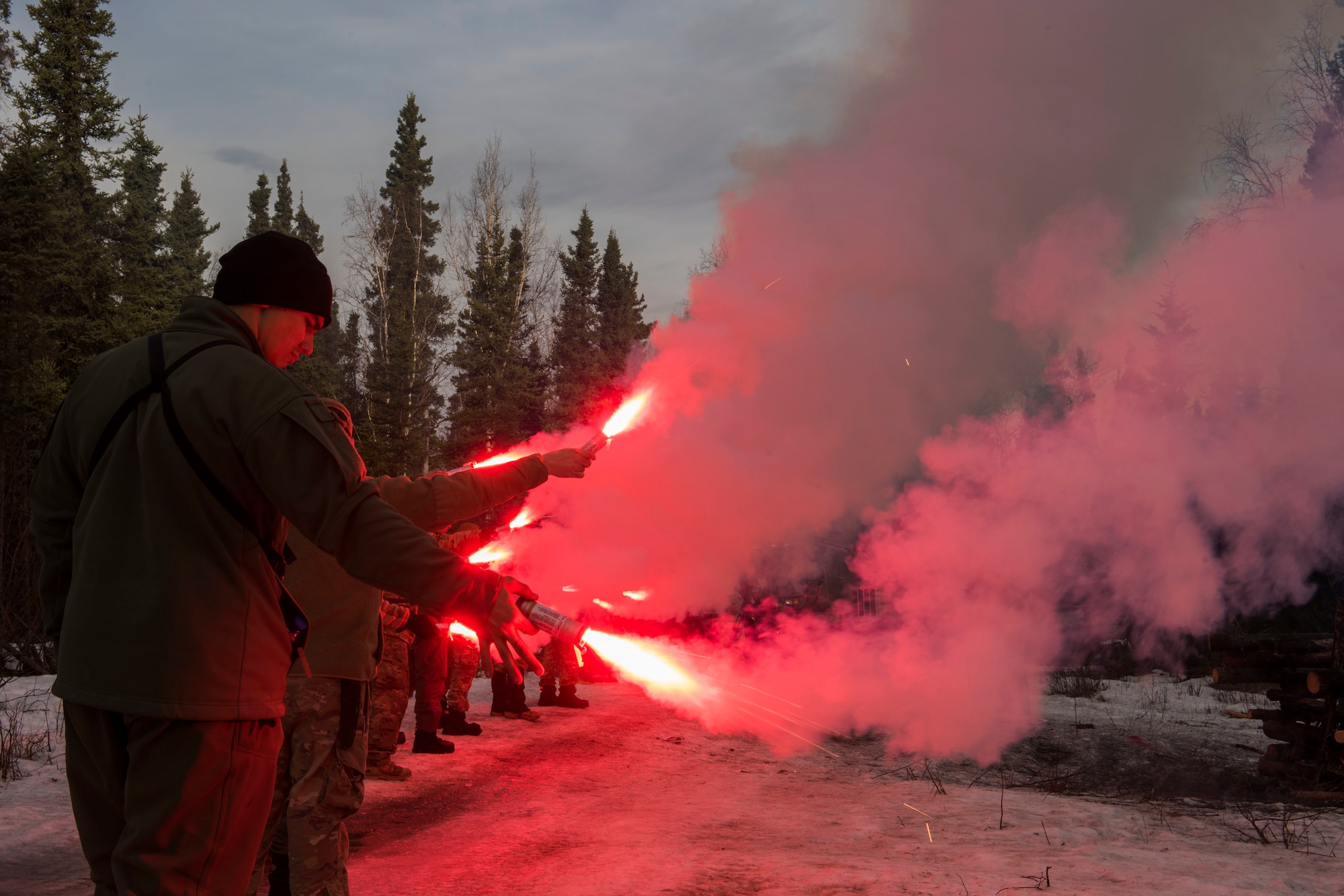 The five-day course teaches the basic survival skills such as preparing fire wood, building a fire with minimal tools and resources, catching food and signaling methods.