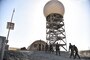 727th Expeditionary Air Control Squadron Airmen, deployed from the Utah Air National Guard, provide UTANG leadership a tour of Al Dhafra Air Base, United Arab Emirates, Mar. 14, 2019. UTANG was founded on November 18, 1946, and consists of nearly 1,500 trained men and women who defend the United States of America. (U.S. Air Force photo by Senior Airman Mya M. Crosby)