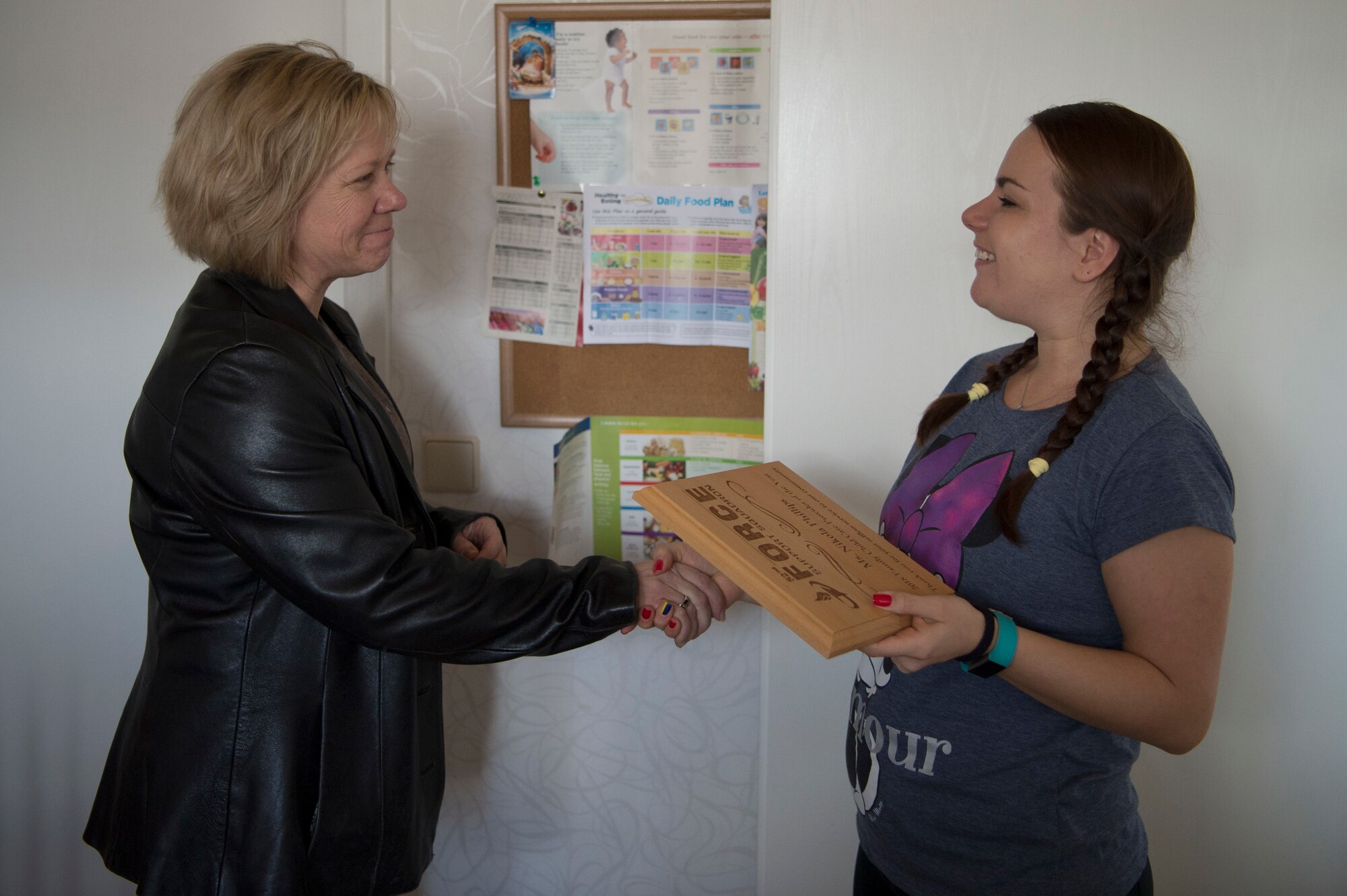 The Provider of the Year award highlights a community member who provides child care out of their home and allows our Airmen time to complete the mission