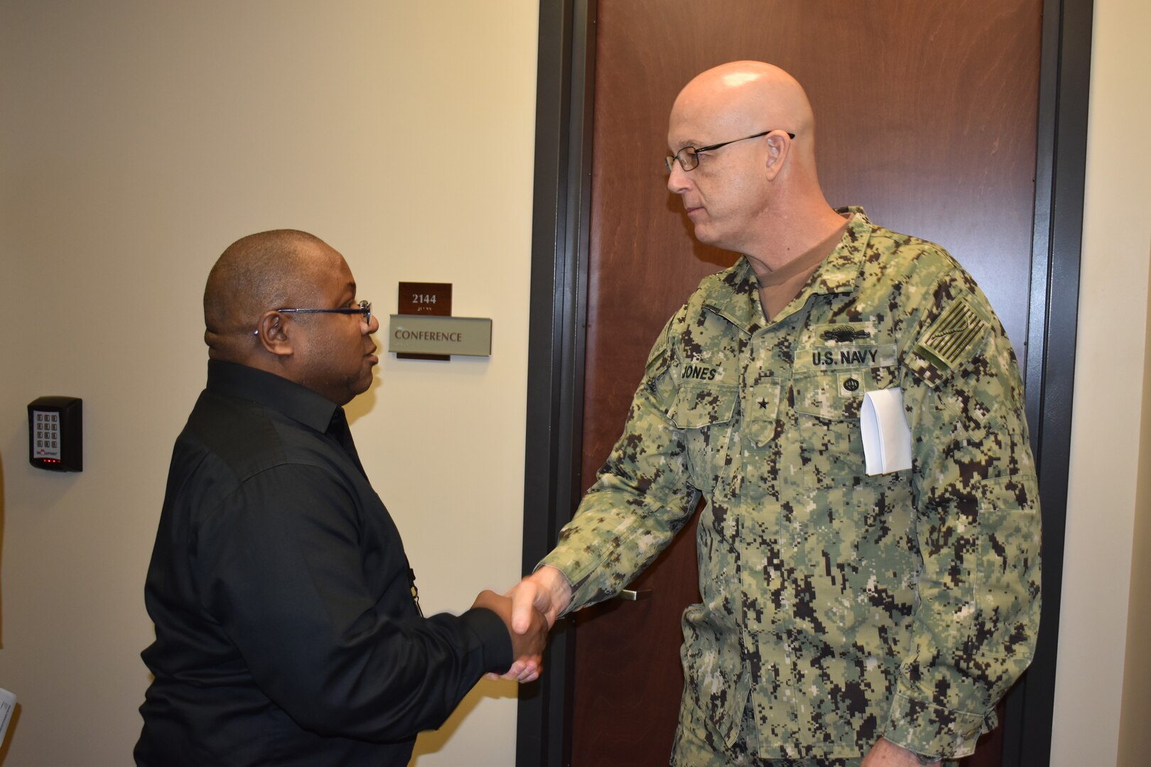 DLA Distribution’s Shird presented commander’s coin