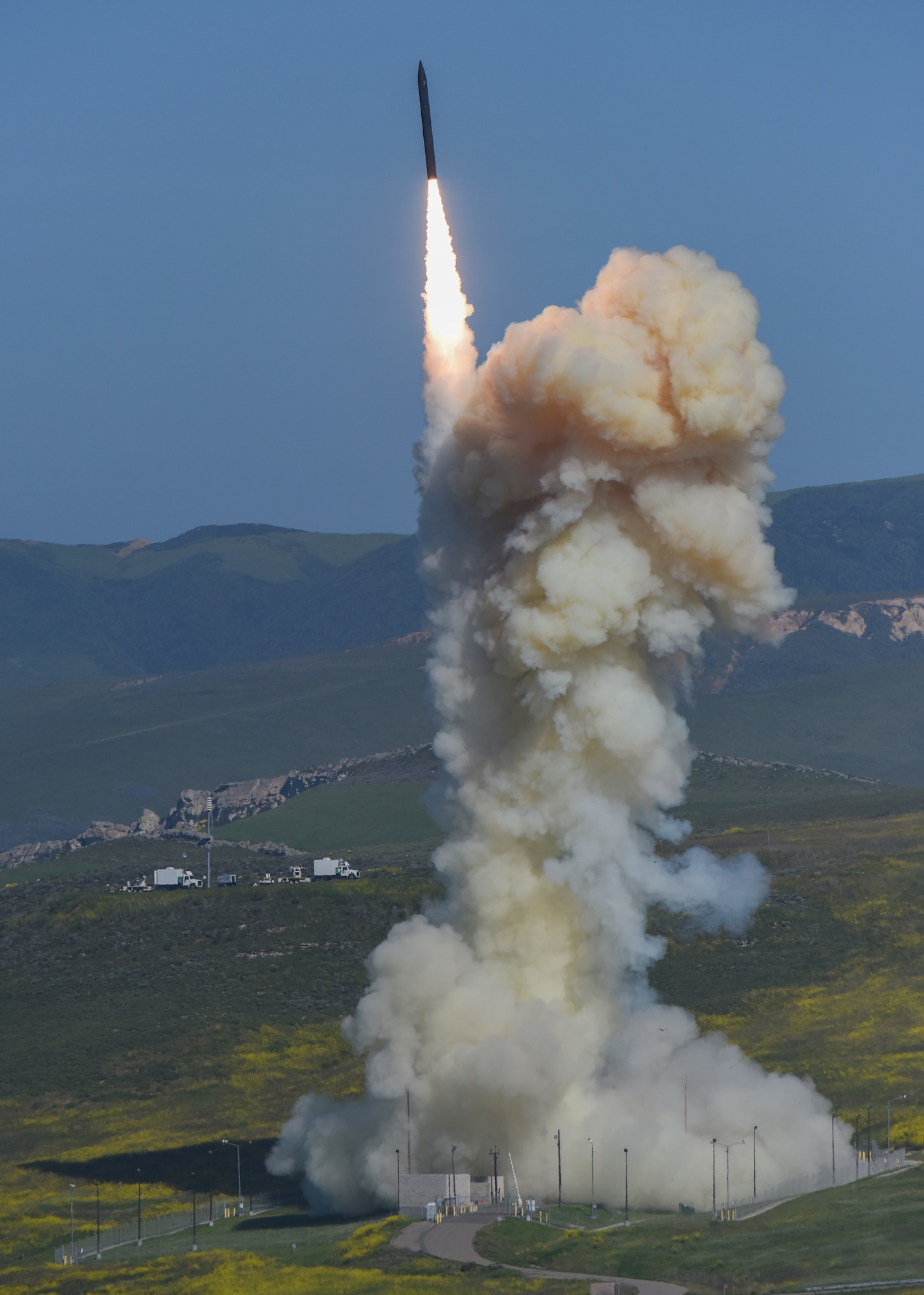 A test of the nation's Ground-based Midcourse Defense system,
was conducted from North Vandenberg Monday, March 25 at 10:32 a.m. PDT by 30th Space Wing officials,
the U.S. Missile Defense Agency, and U.S. Northern Command.