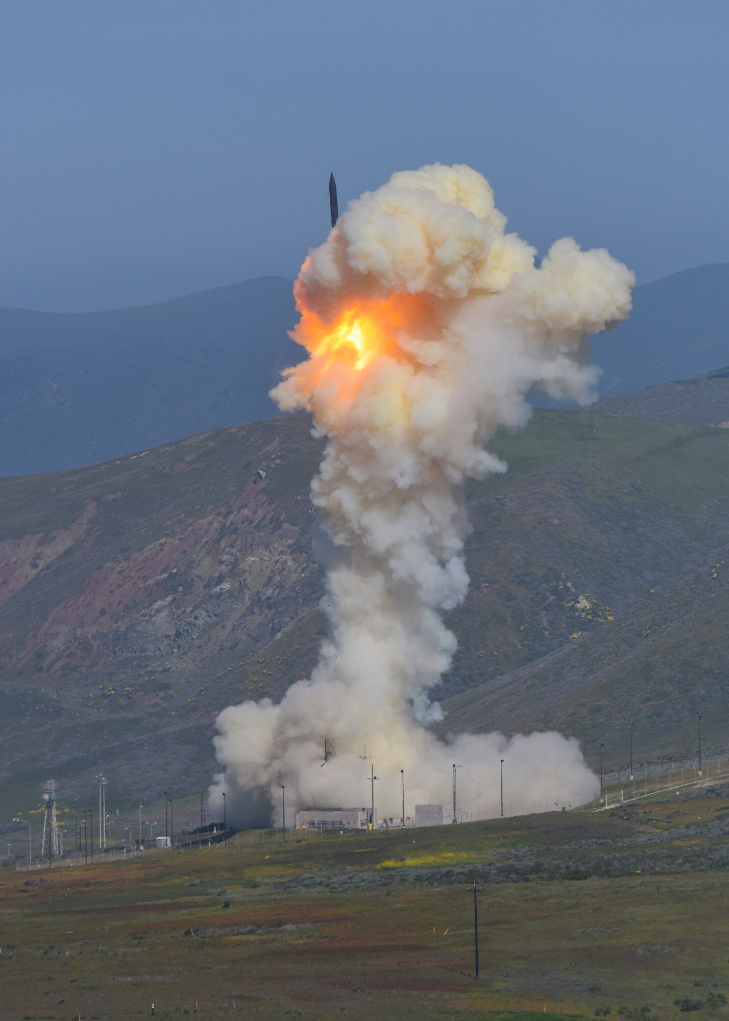 A test of the nation's Ground-based Midcourse Defense system,
was conducted from North Vandenberg Monday, March 25 at 10:32 a.m. PDT by 30th Space Wing officials,
the U.S. Missile Defense Agency, and U.S. Northern Command.