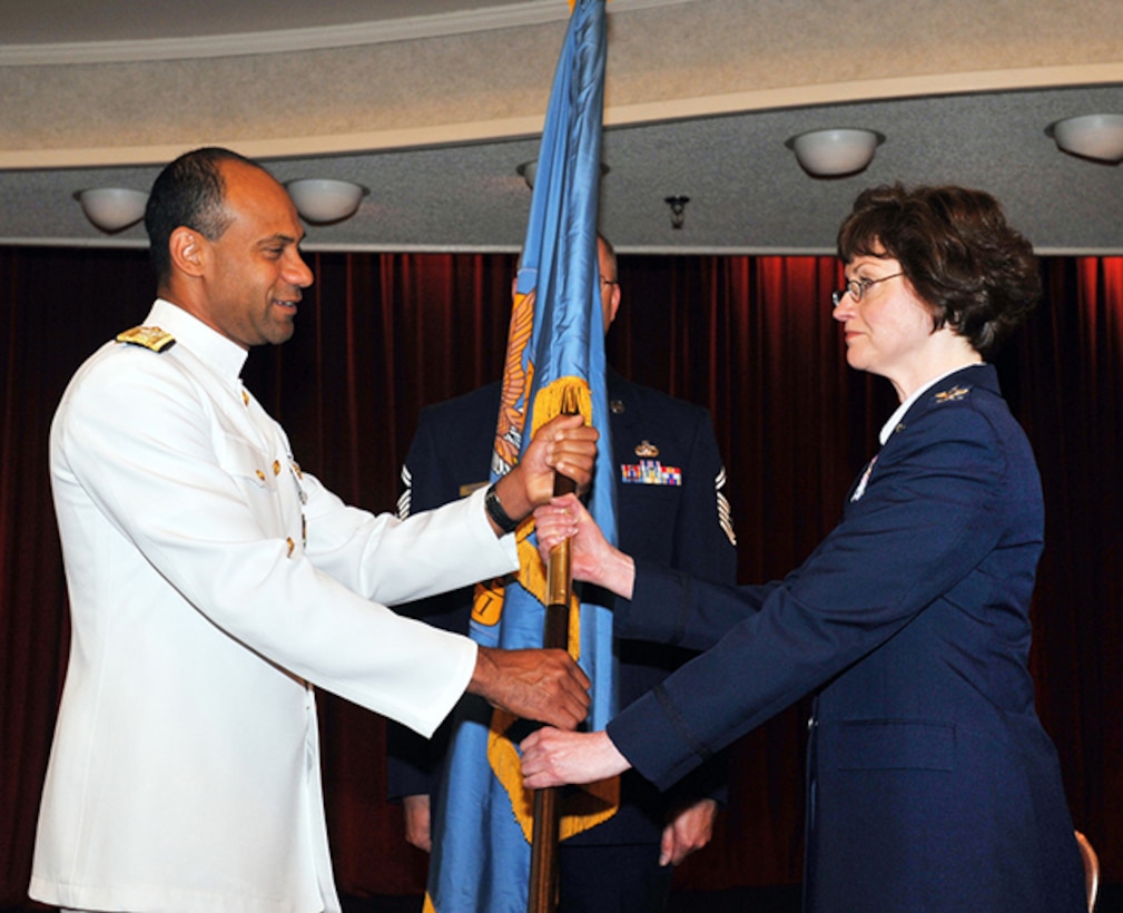 Col Farrow assumes command from Rear Admiral Vince Griffith