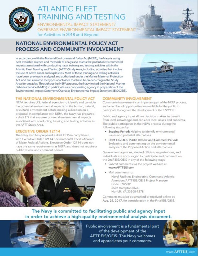 FactSheet Thumbnail - National Environmental Policy Act Process and Community Involvement
