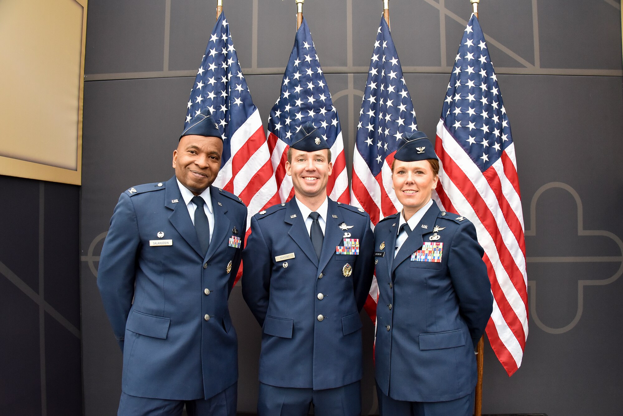 Members of the Maryland National Guard provide support for Gov. Larry Hogan’s inauguration, Jan.16, 2019 in Annapolis, Maryland. Members escorted key attendees during the outside ceremony as well as assisted with logistics and security. (U.S. Air National Guard photo by Staff Sgt. Enjoli Saunders)
