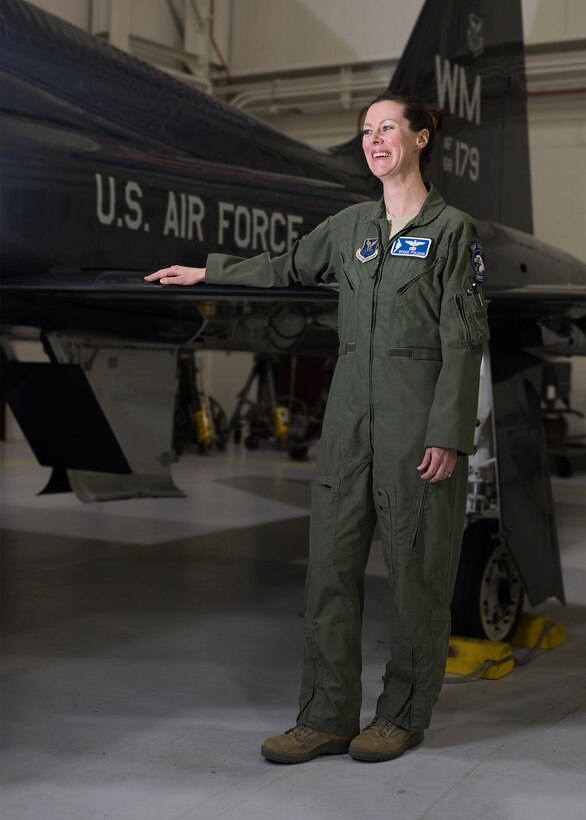 Lt. Col. Nicola c. Polidor  is one of six female pilots assigned to Whiteman AFB.
