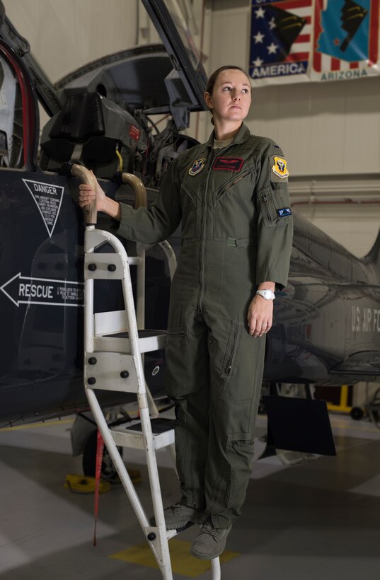 1st Lt. Lacey Orians  is the newest addition to the elite group of six female pilots stationed at Whiteman AFB.