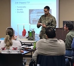 Staff Sgt. Modesto Ortega conducts emergency medical EMS transport and mechanical ventilation training for EMS/paramedics attached to Fort Hood and the Carl R. Darnall Army Medical Center's emergency department.