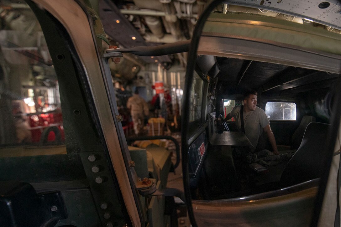 Senior Airman Dominic Pacheco, 374th Logistics Readiness Squadron combat mobility operations technician