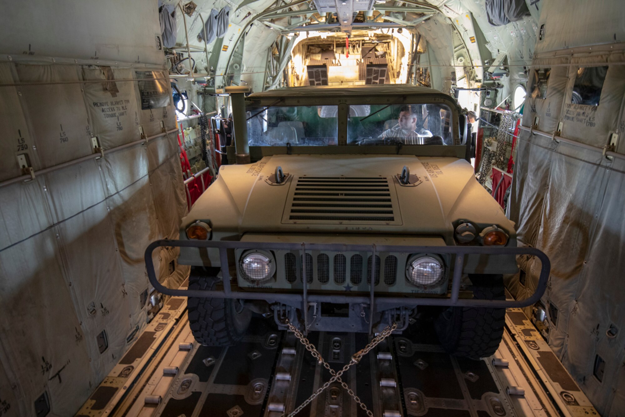 An Air Force Humvee vehicle