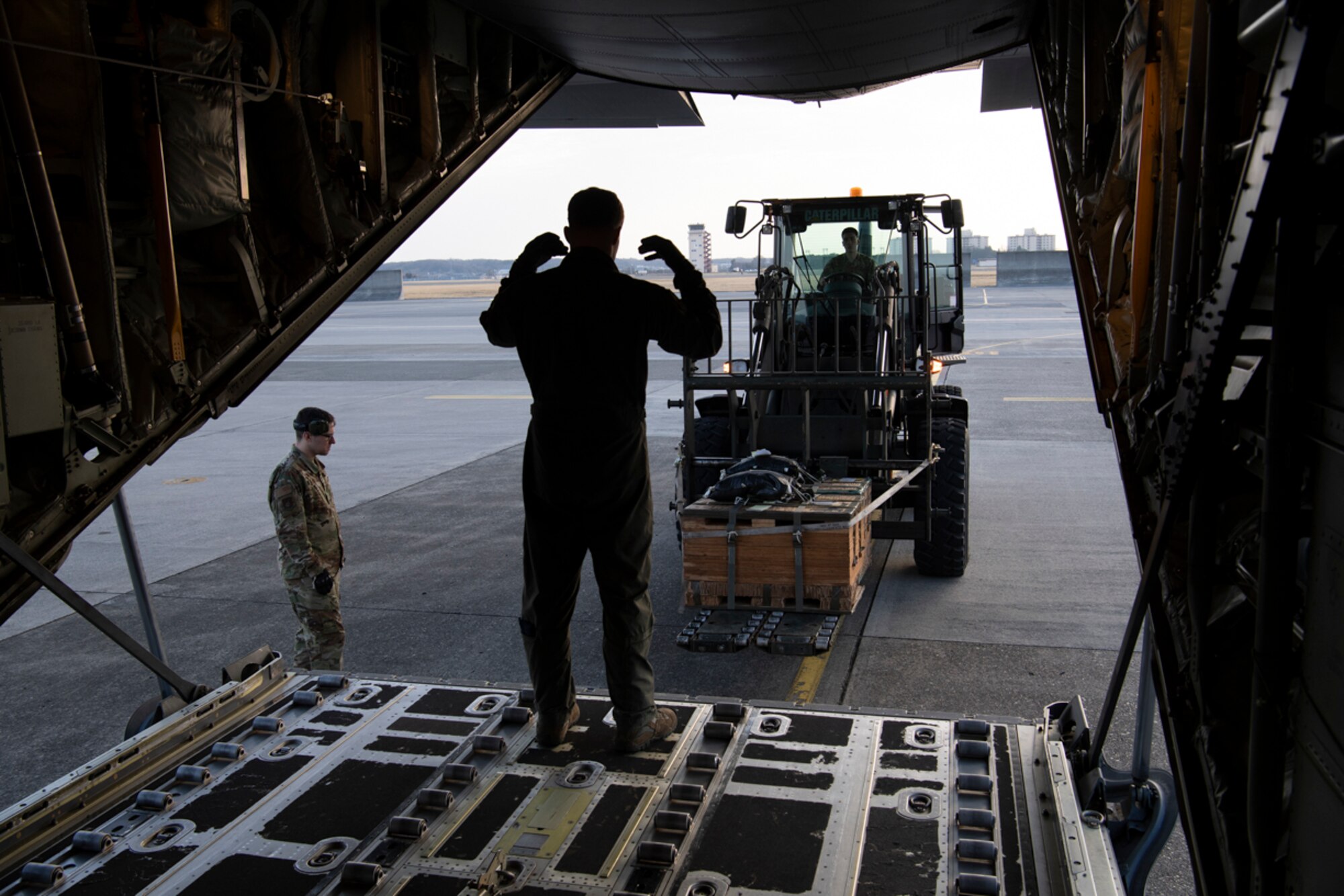 Airman 1st Class Matthew Pfeffer, 36th Airlift Squadron C-130J loadmaster
