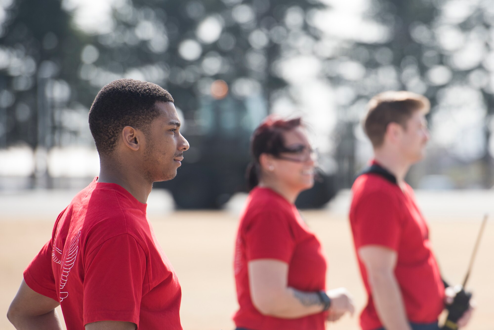 Ground crew with the 36th Airlift Squadron watch as a C-130J Super Hercules performs a combat offload of a pallet during the Yokota C-130J Rodeo March 22, 2019, at Yokota Air Base, Japan. The goal of the competition was to have participants demonstrate their capabilities, improve procedures and enhance the standardization for tactical operations. (U.S. Air Force photo by Senior Airman Donald Hudson)