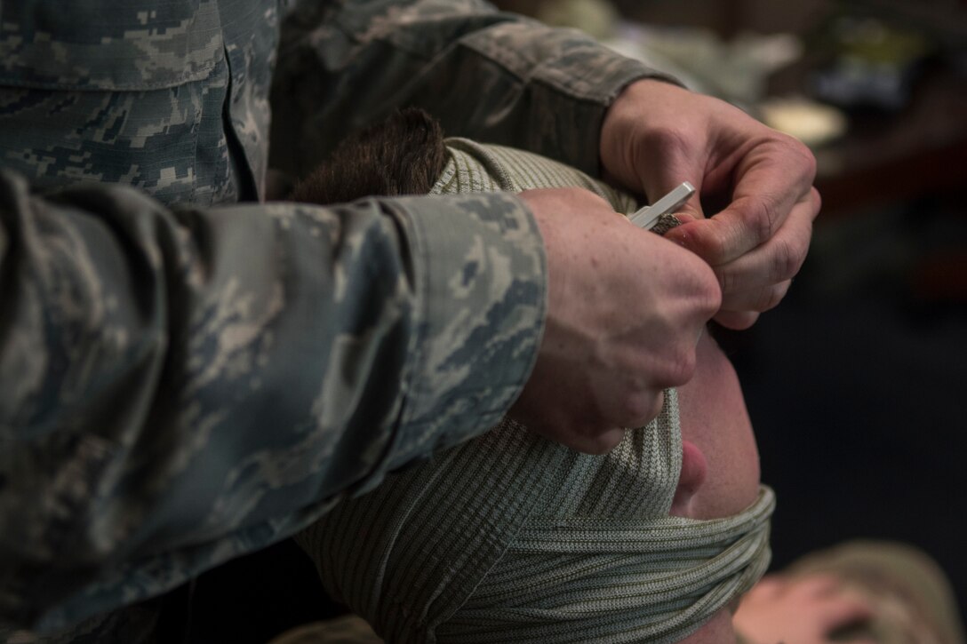 Comm squadron Airmen conduct ATSO exercise