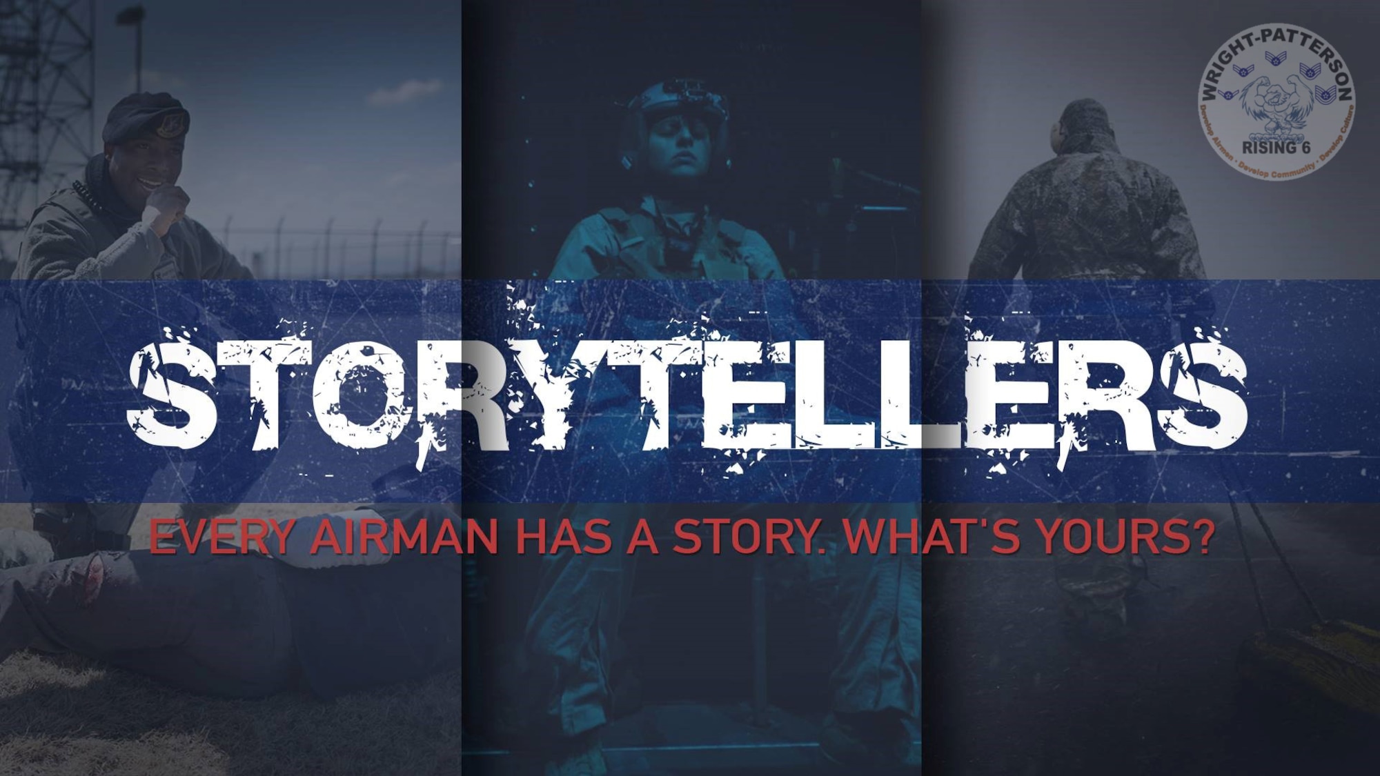 The Rising 6 is hosting their third annual Storytellers event, where Airmen from all walks of life share their stories of overcoming hardship. Come hear stories of strength and resilience at “Storytellers” on March 29 at 11:30 a.m. at the USO on area A. (Courtesy graphic)
