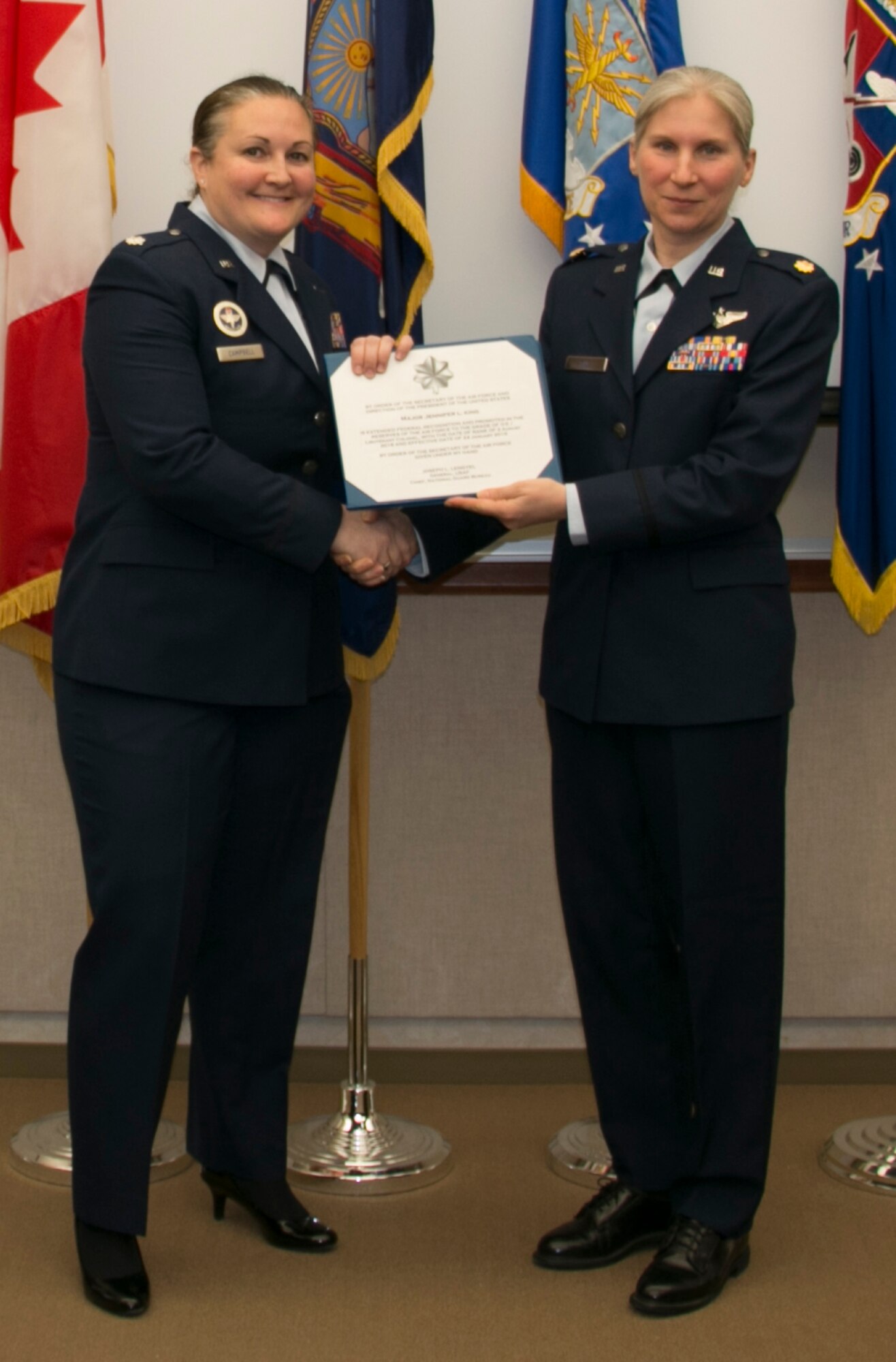 King Promoted to Lt Col