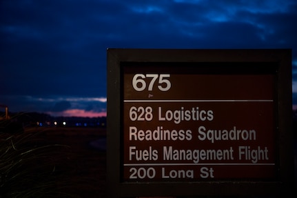 The sun rises as the 628th Logistics Readiness Squadron fuels management flight prepares to try out for the forward area refueling point team March 26, 2019, at Joint Base Charleston, S.C.