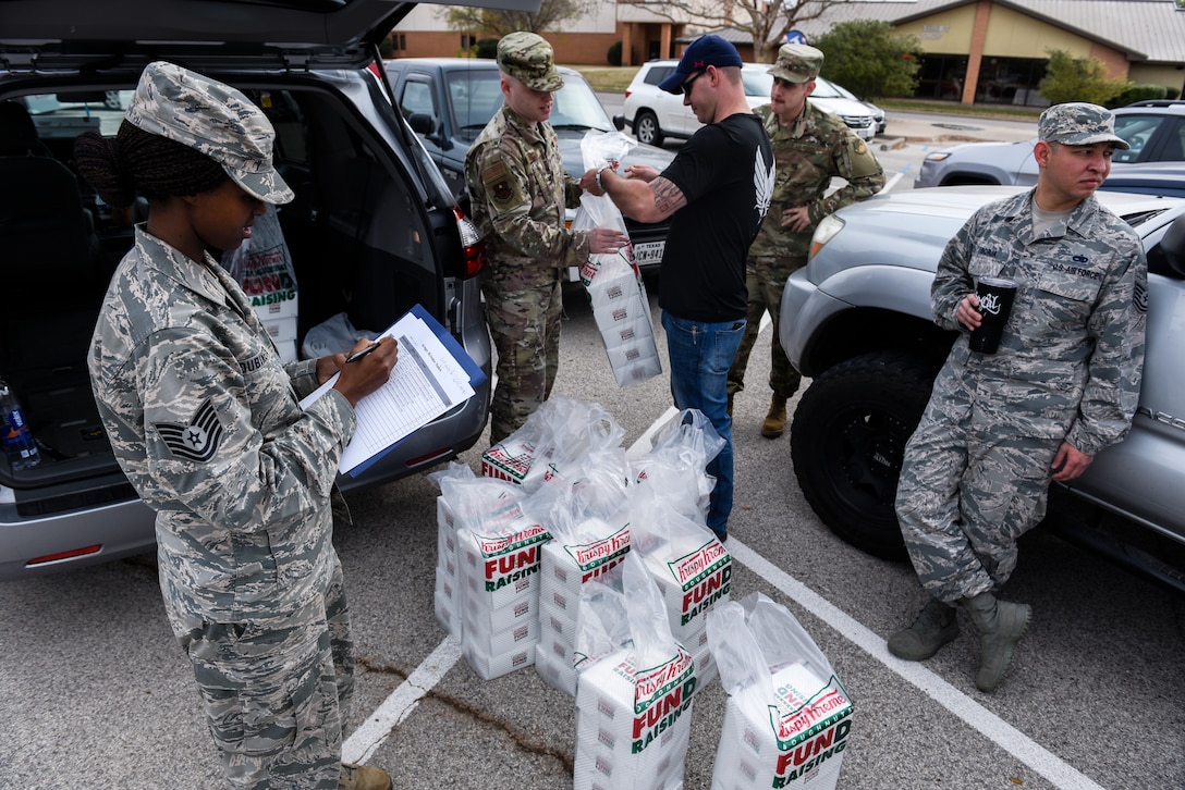 Sheppard Airmen fundraise donuts