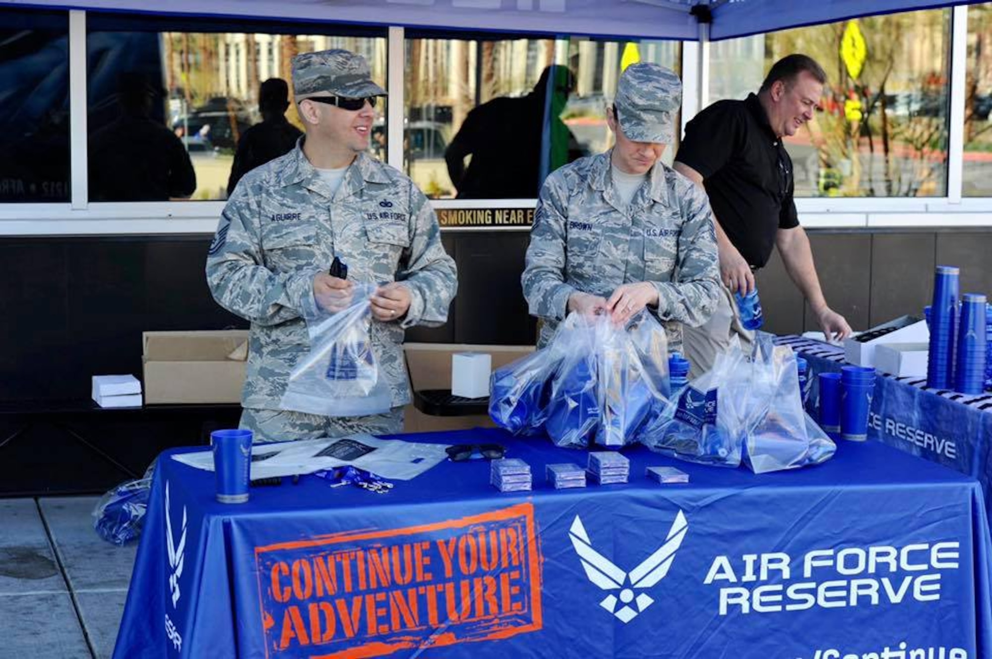 The recruiting event brought awareness of the Air Force Reserve and the Reserve Citizen Airmen who live and work in Las Vegas.