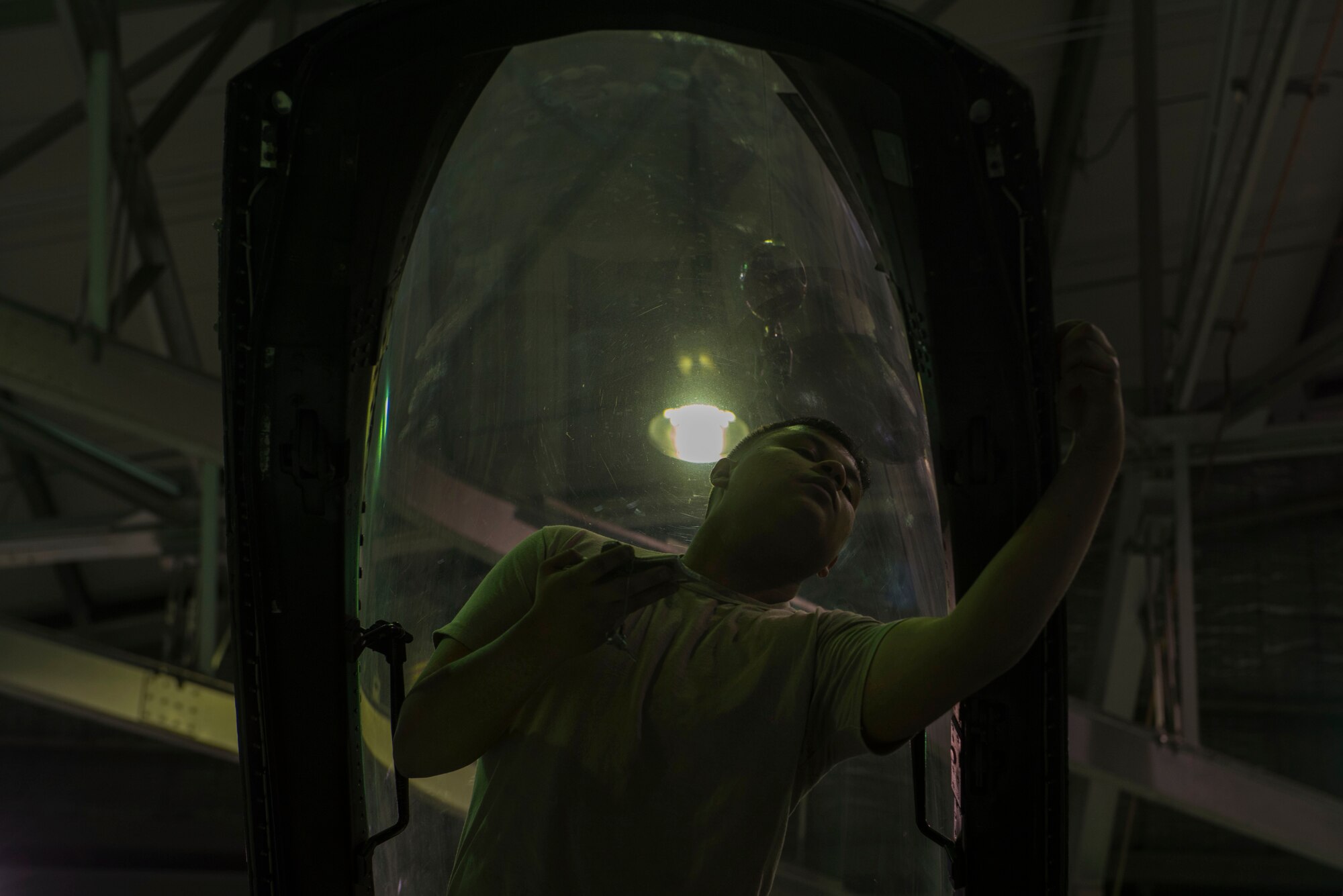 Egress maintenance includes time changes on explosives in the ejection seat, cockpit and canopy.
