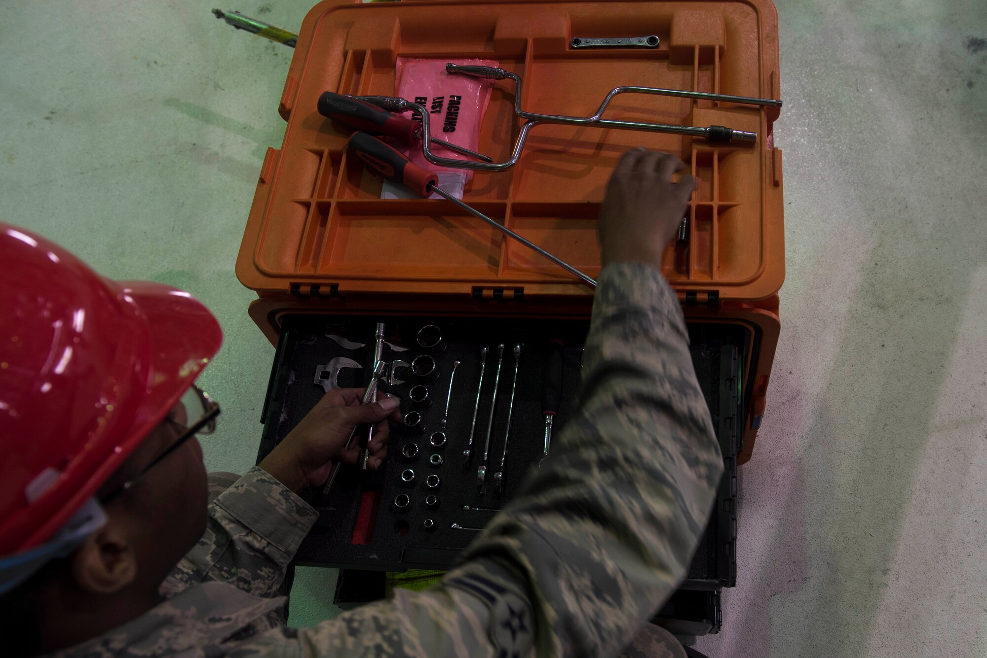 Egress maintenance includes time changes on explosives in the ejection seat, cockpit and canopy.