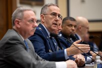 Air Force Gen. John E. Hyten, commander of U.S. Strategic Command, testifies for the House Armed Services Committee in Washington, D.C. March 28, 2019.