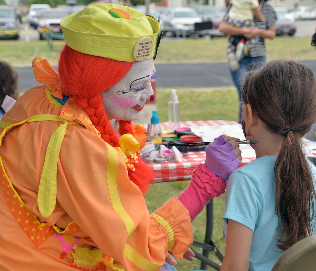 Children in attendance were treated to face painting as one of the many activities offered at the annual Cowboys for Heroes chuckwagon event at Joint Base San Antonio-Fort Sam Houston March 30.