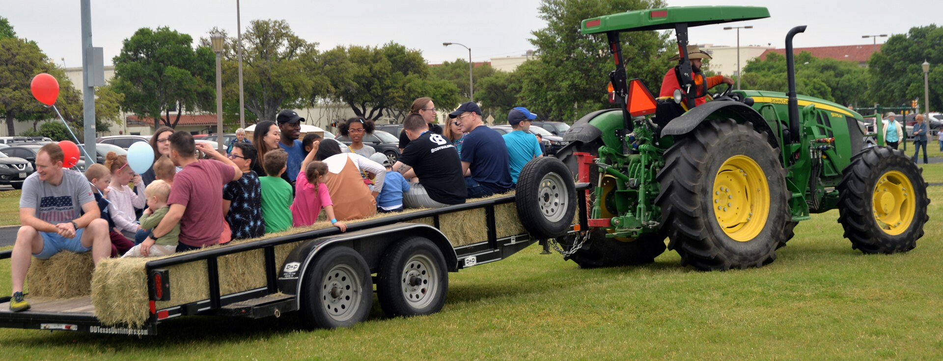 A family hayride was one way people could get around at the annual Cowboys for Heroes chuckwagon event at Joint Base San Antonio-Fort Sam Houston March 30.