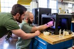 From Left to Right: Brendon Wilkins, Anny Wang, Steve Quiroga, James Keim, Daniel Harding, Matthew Perkinson, and Joey Hoellerith from Norfolk Naval Shipyard's Technology and Innovation Lab.