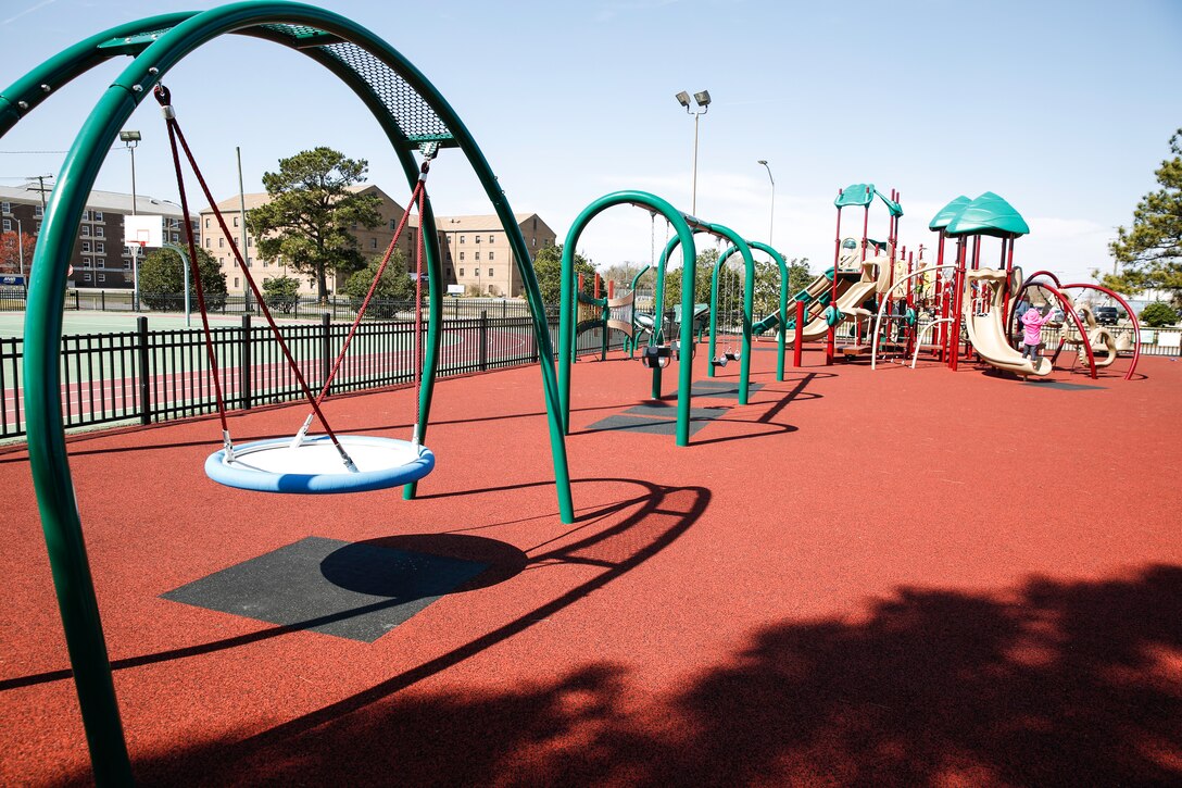 Norfolk Naval Shipyard installed a well needed playground at Scott Annex Center, Porsmouth, Va.