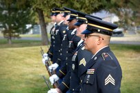 The Honor Guard for Maj. Brent Taylor's funeral