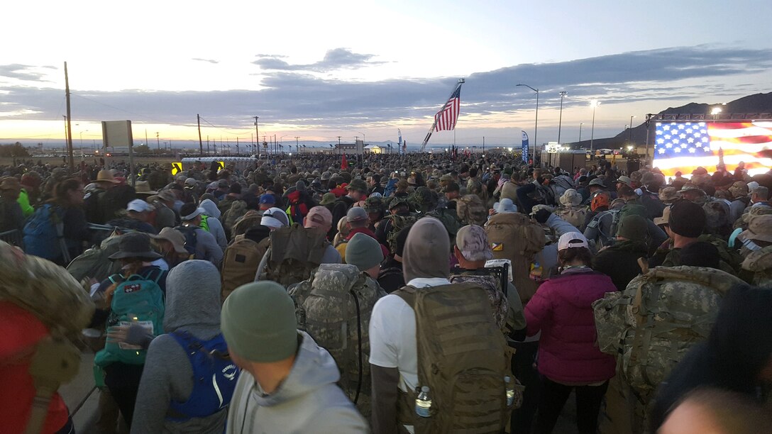 The opening ceremony of the 2019 Bataan Memorial Death March, March 17, 2019.