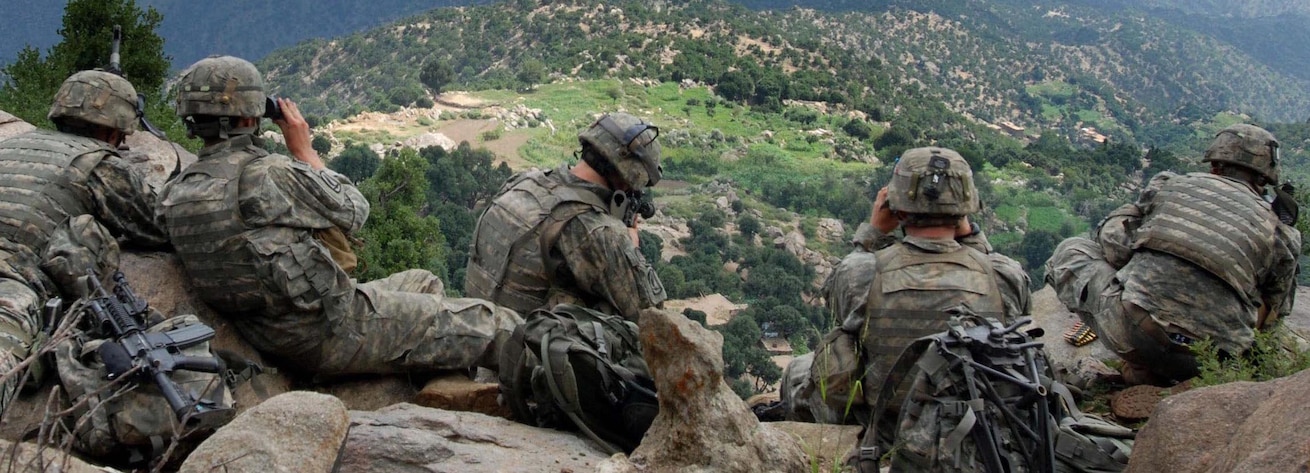 Photo of Pennsylvania Army National Guard’s 1st Platoon, Company B, Special Troops Battalion of the 55th Brigade Combat Team