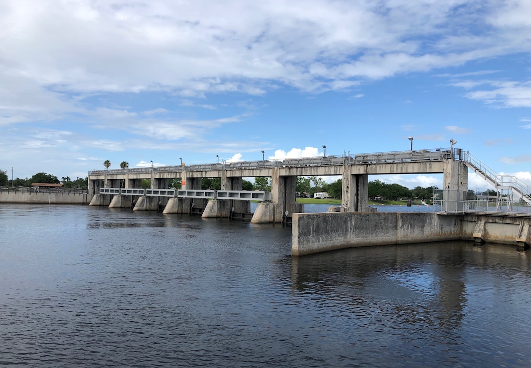 Gates at W.P. Franklin Lock and Dam