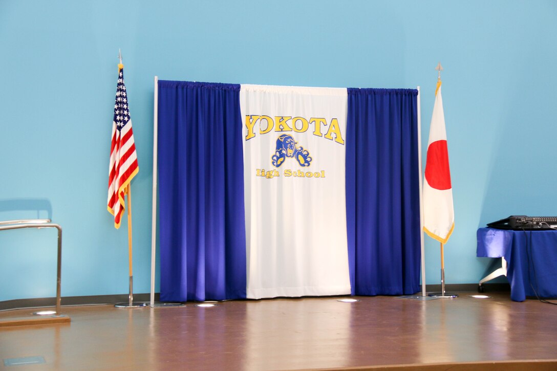 MG Wehr tours Yokota High School