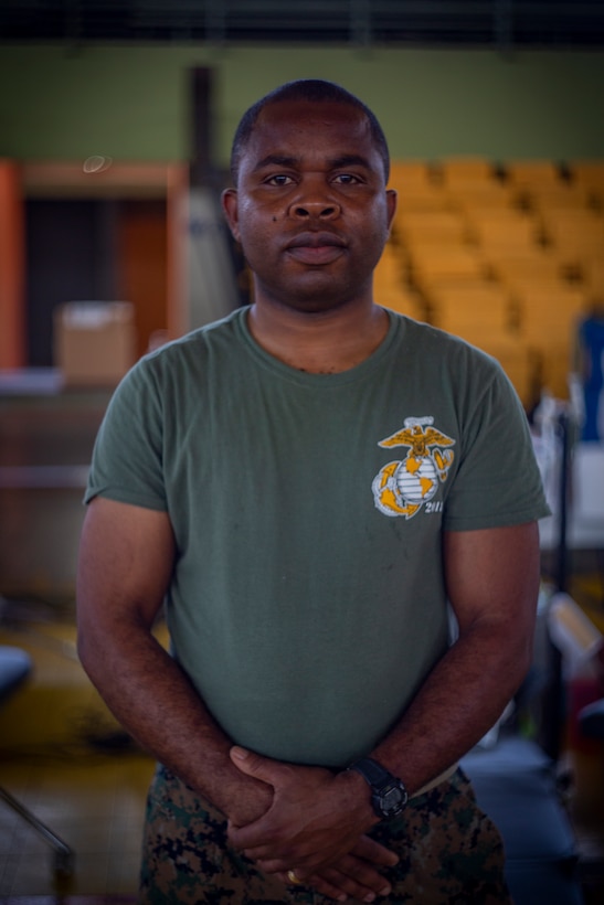 Navy Petty Officer 3rd Gabriel Adjetey, a hospital corpsman with 4th Dental Battalion, 4th Marine Logistics Group, Marine Forces Reserve, participates in Innovative Readiness Training Puerto Rico at Yauco, Puerto Rico, April 27, 2019. The purpose of the Innovative Readiness Training Puerto Rico is to provide dental, optometry and medical care to the community while performing joint military humanitarian operations. Marine Forces Reserve is participating in IRT Puerto Rico 2019 in order to maintain military readiness while strengthening alliances with partners. (U.S. Marine Corps photo by Sgt. Andy O. Martinez)