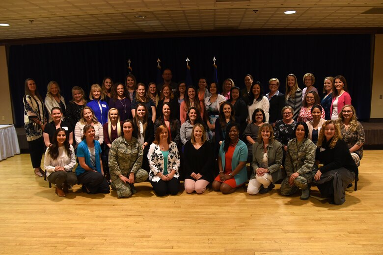 PETERSON AIR FORCE BASE, Colo. – The 21st Space Wing hosts the annual Key Spouse luncheon at The Club April 18, 2019 at Peterson Air Force Base, Colorado. The Key Spouse Program is an official Air Force unit family readiness program designed to enhance readiness, personal/family resiliency and establish a sense of Air Force community. Key Spouses are appointed by commanders and serve as a vital resource to command teams in an effort to support Air Force families. The KSP promotes partnerships with unit leadership, Key Spouses, family members, the Airman & Family Readiness Center and other community agencies. (U.S. Air Force photo by Robb Lingley)