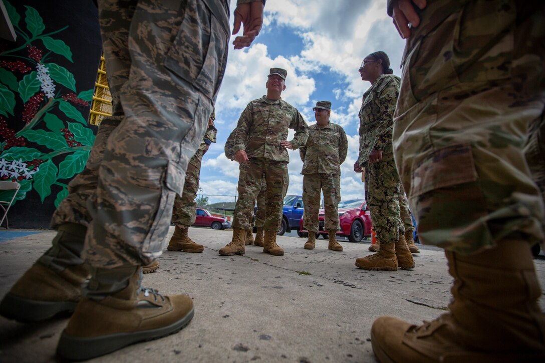 Distinguished Visitors visit service members supporting IRT Puerto Rico 2019