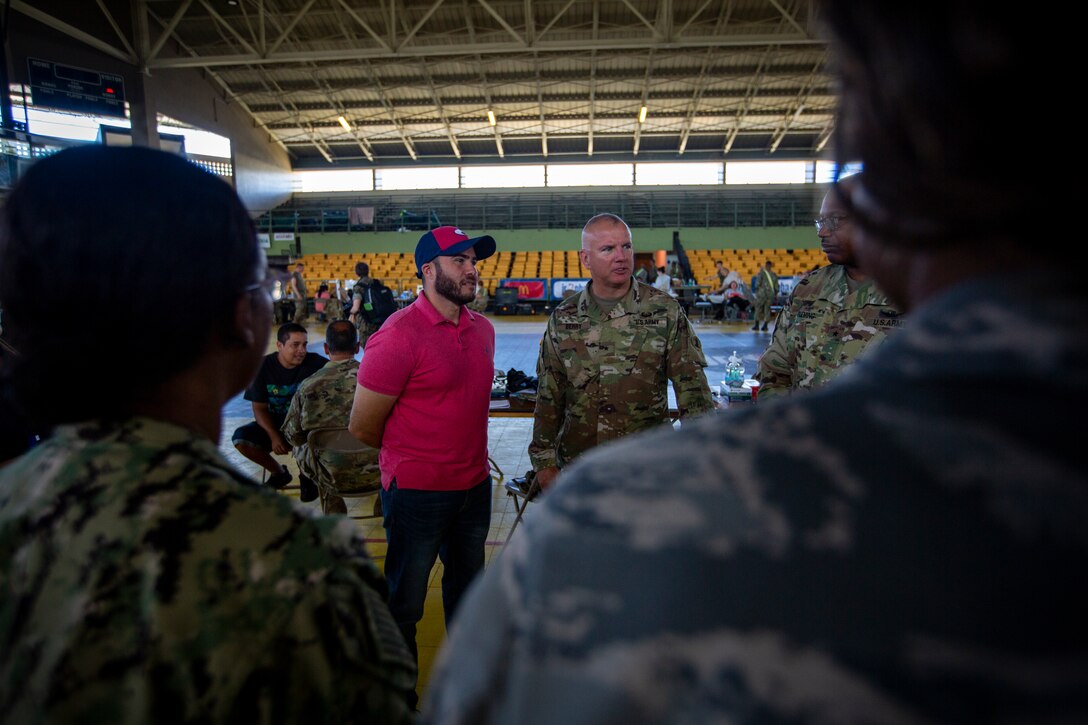 Distinguished Visitors visit service members supporting IRT Puerto Rico 2019