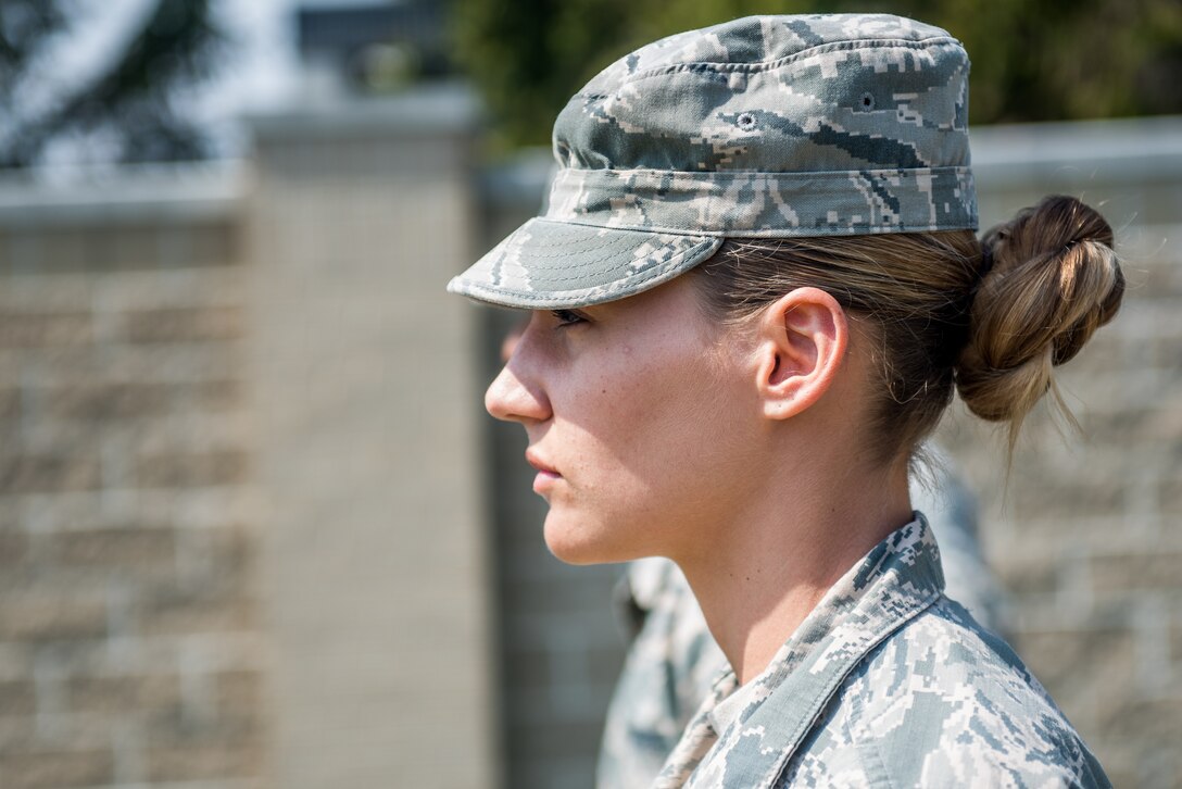 The 512th Memorial Affairs Squadron hosts a dedication ceremony for Senior Master Sgt. Antoinette Worthey, a 512th MAS senior leader, at Dover Air Force Base, Delaware, April 7, 2019. The 512th MAS devoted dogwood trees and a bench in remembrance of Worthey’s leadership and service. (U.S. Air Force photo by Staff Sgt. Damien Taylor)