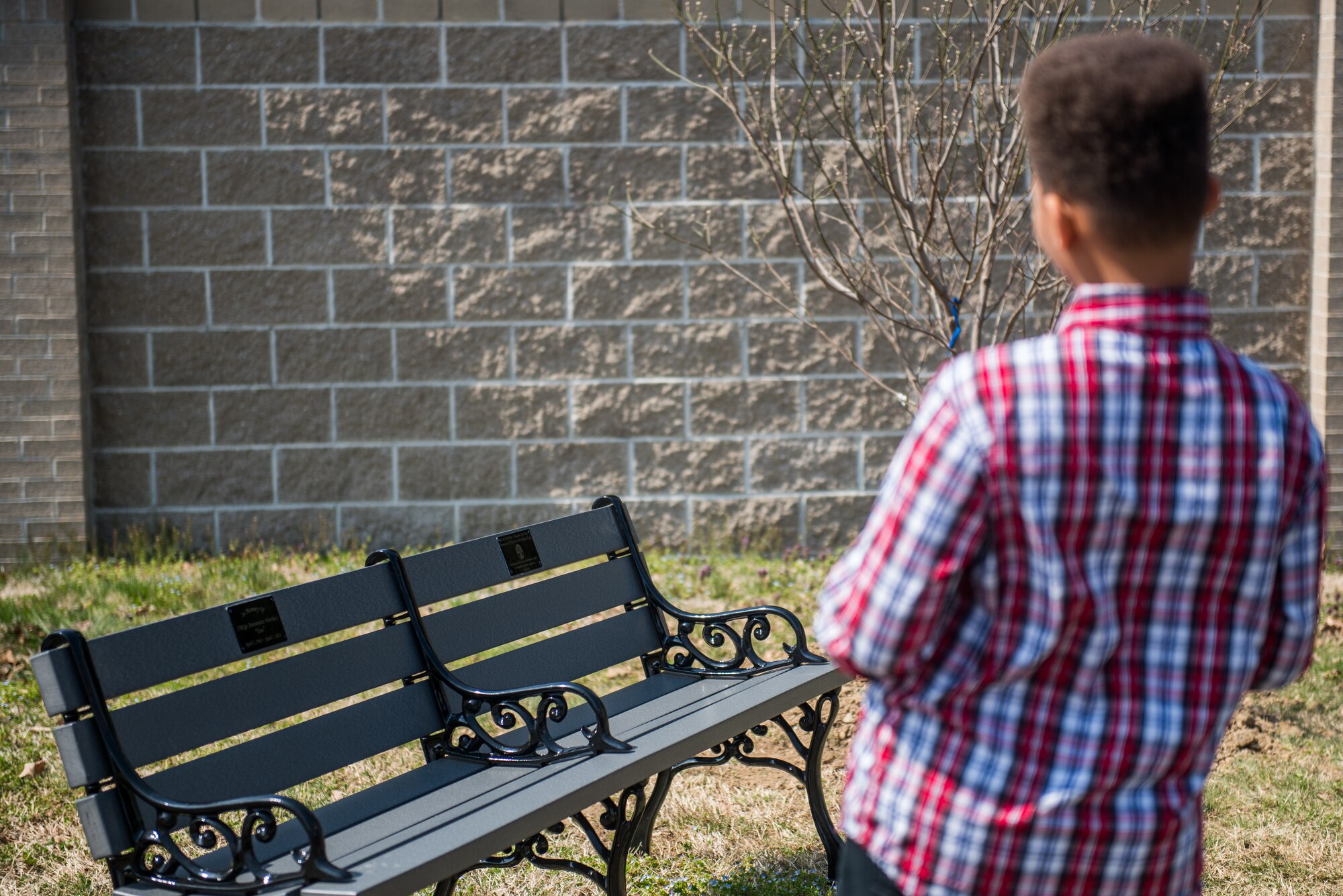 The 512th Memorial Affairs Squadron hosts a dedication ceremony for Senior Master Sgt. Antoinette Worthey, a 512th MAS senior leader, at Dover Air Force Base, Delaware, April 7, 2019. The 512th MAS devoted dogwood trees and a bench in remembrance of Worthey’s leadership and service. (U.S. Air Force photo by Staff Sgt. Damien Taylor)