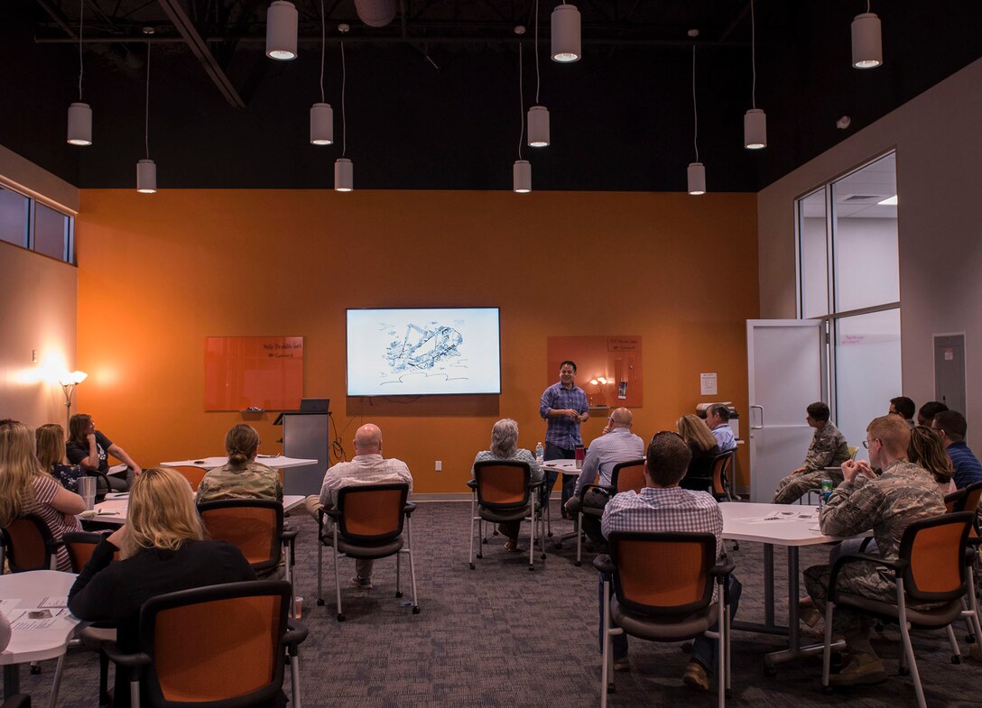 The 96th Test Wing innovation office holds a Share and Connect Workshop to promote a culture of innovation.